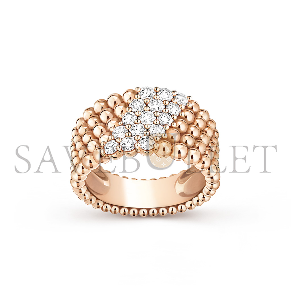 VAN CLEEF ARPELS PERLÉE DIAMONDS RING, 5 ROWS VCARP7UU00